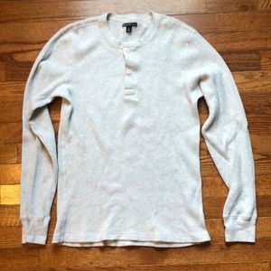 J Crew Long Sleeve Thermal Henley Sz Small